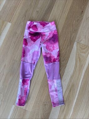 Molo Girl’s “Pink Poppies” Floral Sports Leggings